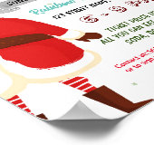 写真とサンタイベントテンプレート ポスター (角)