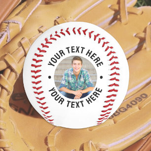 写真とテキストのカスタマイズ 野球ボール