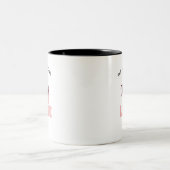 写真とテキストの名入れコーヒー ツートーンマグカップ (中央)