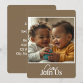 写真とテキストを追加して招待状を送る 招待状 (正面/裏面)