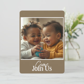 写真とテキストを追加する招待状 招待状