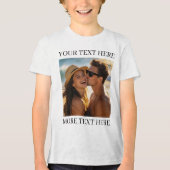 写真とテキスト トライブレンドＴシャツ (正面)
