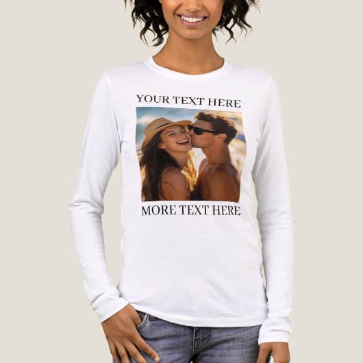 写真とテキスト トライブレンドTシャツ (正面)