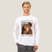 写真とテキスト トライブレンドTシャツ (正面全体)