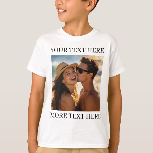 写真とテキスト Tシャツ (正面)