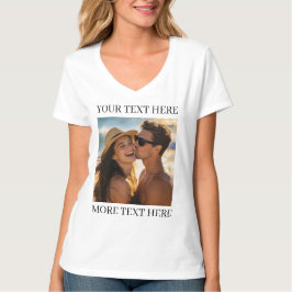 写真とテキスト Tシャツ