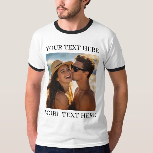写真とテキスト Tシャツ (正面)