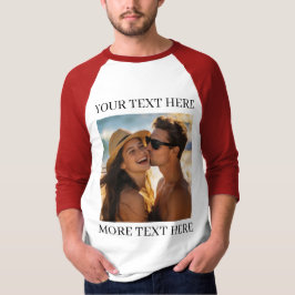 写真とテキスト Tシャツ