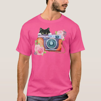 写真とネコ好きTシャツ - 写真家C Tシャツ