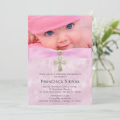 写真とバプティスピンクローズ 招待状 (スタンド正面)