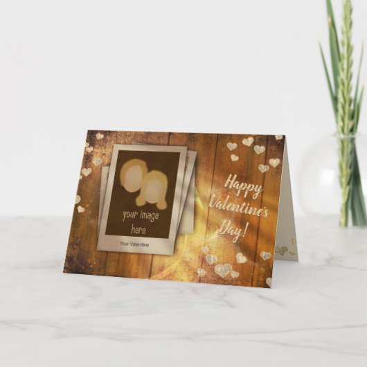 写真とバレンタインのカード シーズンカード (正面)