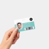 写真とバーコード付きのカスタム従業員IDバッジ バッジ (手持ち)