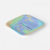 写真とパステル生まれたばかりのとピンク ペーパープレート (傾斜あり)