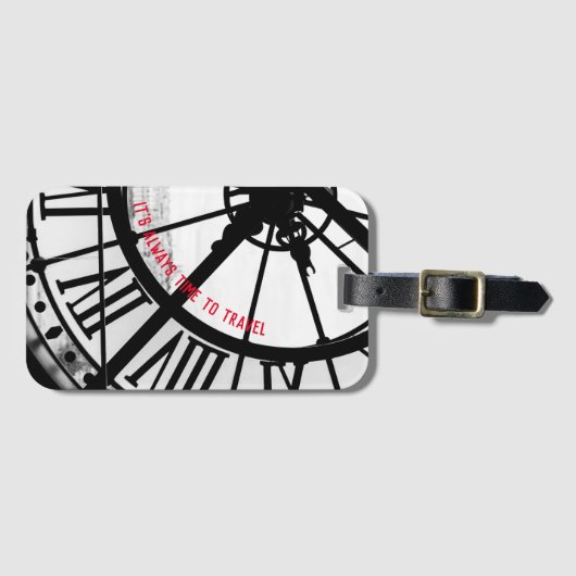 写真とパリをテーマにしたフランスの贈り物 ラゲッジタグ (正面横)