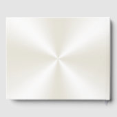 写真とパーソナライズされたアイボリーの結婚式ゲストブック ゲストブック (裏面)