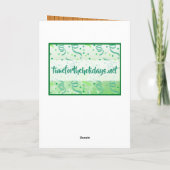 写真とパーソナライズされたカウボーイをテーマにしたクリスマス カード (裏面)