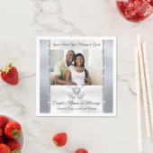 写真とパーソナライズされたカクテル結婚・ナプキン スタンダードカクテルナプキン (インサイチュ)