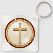 写真とパーソナライズされたクリスチャン・パーティーの好意 キーホルダー (裏面)