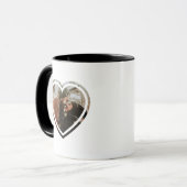 写真とパーソナライズされた個人的なメッセージロマンチック マグカップ (正面左)