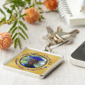 写真とパーソナライズされた卒業キーホルダー キーホルダー (側面)