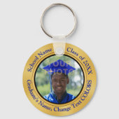 写真とパーソナライズされた卒業党の好意 キーホルダー (正面)