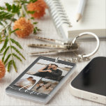 写真とパーソナライズされた文字の写真コラージュ キーホルダー<br><div class="desc">Ricasoから写真パーソナライズされたキーチェーンを作る – 自分の写真と文字を追加 – 写真コラージュのキープサケージギフト</div>