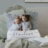 写真とパーソナライズされた文字の写真コラージュ クッション