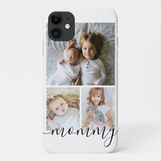 写真とパーソナライズされた文字の写真コラージュ Case-Mate iPhoneケース (裏面)