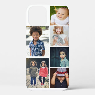 写真とパーソナライズされた文字の写真コラージュ iPhone 12ケース