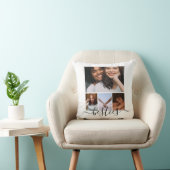 写真とパーソナライズされた文字フォトコラージュの友だち クッション (椅子)
