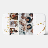 写真とパーソナライズされた文字写真コラージュ家族 Case-Mate iPhoneケース (裏面 (横))