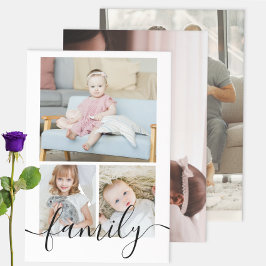 写真とパーソナライズされた文字3紙ポスター ラッピングペーパーシート