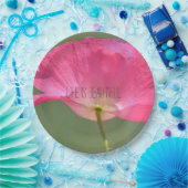 写真とパーソナライズされた文字 ペーパープレート (パーティー)