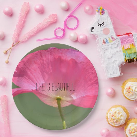 写真とパーソナライズされた文字 ペーパープレート (パーティー)