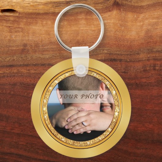 写真とパーソナライズされた結婚式の引き出物結婚、 キーホルダー (裏面)