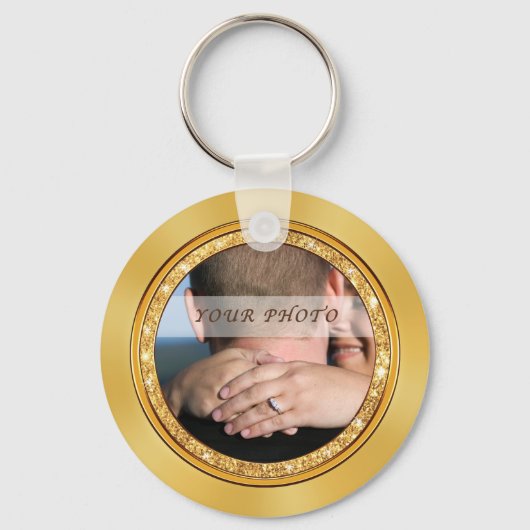 写真とパーソナライズされた結婚式の引き出物結婚、 キーホルダー (裏面)