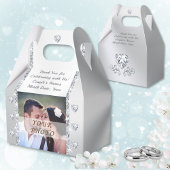 写真とパーソナライズされた結婚式の引き出物 フェイバーボックス
