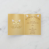 写真とパーソナライズされた記念日の感謝のカード サンキューカード (内部)