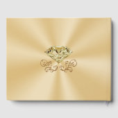 写真とパーソナライズされた50周年記念ゲストブック ゲストブック (裏面)