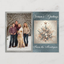 写真とパールクリスマスデザイン