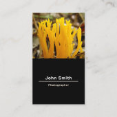 写真とフォトグラファー縦型名刺 名刺 (正面)