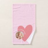 写真とベビーで贈り物をパーソナライズ バスタオルセット (ハンドタオル)