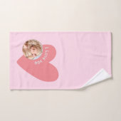 写真とベビーで贈り物をパーソナライズ バスタオルセット (ハンドタオル)