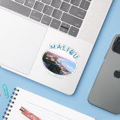 写真とマリブ・カリフォルニア・コースト シール (ノートパソコンとiPhone)