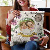 写真とマ最高のムエバークイーンビー&クラウン クッション