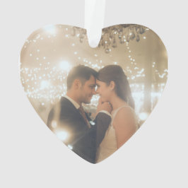 写真とミセスパーソナライズされた オーナメント