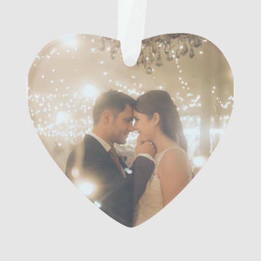 写真とミセスパーソナライズされた オーナメント (裏面)