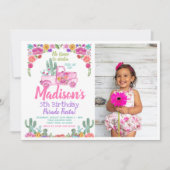 写真とメキシコのフィエスタでドライブ 招待状 (正面)