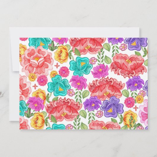 写真とメキシコのフィエスタでドライブ 招待状 (裏面)