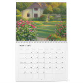写真とメッセージで個人用に設定する（任意の年） カレンダー (3月 2027)